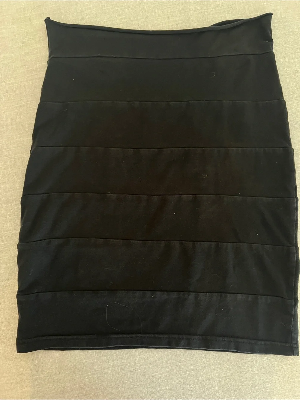 🌞 H&M Black Jersey Lightweight Bandage stretchy Bodycon Mini Skirt women size M